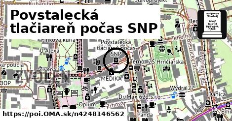 Povstalecká tlačiareň počas SNP