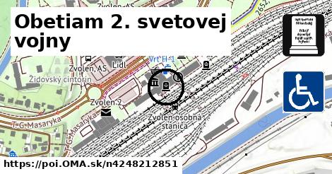 Pamätná tabuľa obetiam 2. svetovej vojny
