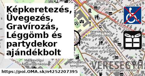 Képkeretezés, Üvegezés, Gravírozás, Léggömb és partydekor ajándékbolt