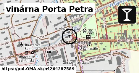 vinárna Porta Petra