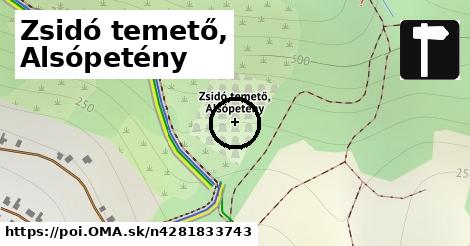 Zsidó temető, Alsópetény