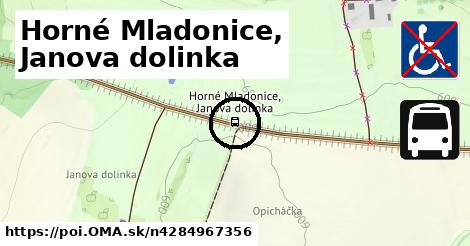 Horné Mladonice, Janova dolinka