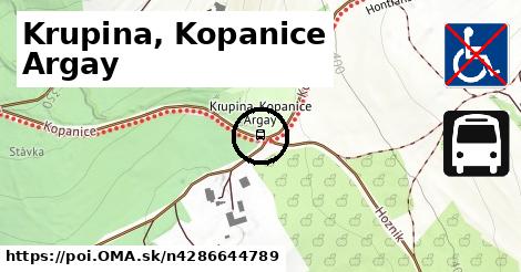 Krupina, Kopanice Argay