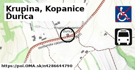 Krupina, Kopanice Ďurica