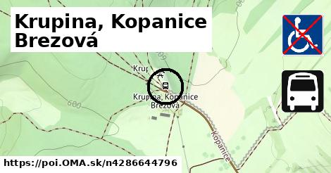 Krupina, Kopanice Brezová