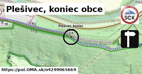 Plešivec, koniec obce