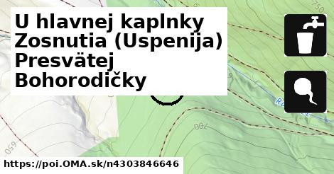 U hlavnej kaplnky Zosnutia (Uspenija) Presvätej Bohorodičky