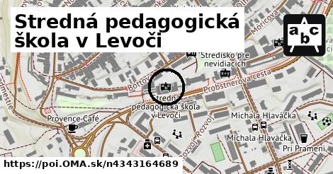 Stredná pedagogická škola v Levoči