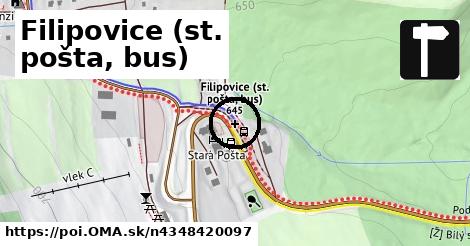 Filipovice (st. pošta, bus)