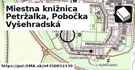 Miestna knižnica Petržalka, Pobočka Vyšehradská