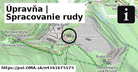 Úpravňa | Spracovanie rudy