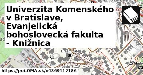 Univerzita Komenského v Bratislave, Evanjelická bohoslovecká fakulta - Knižnica