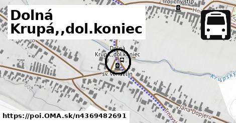 Dolná Krupá,,dol.koniec