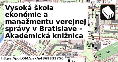 Vysoká škola ekonómie a manažmentu verejnej správy v Bratislave - Akademická knižnica