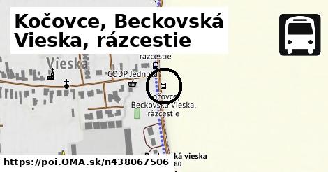 Kočovce, Beckovská Vieska, rázcestie