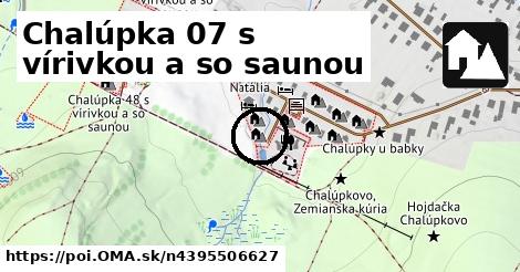 Chalúpka 07 s vírivkou a so saunou