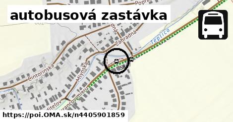 autobusová zastávka