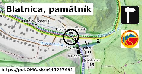 Blatnica, pamätník