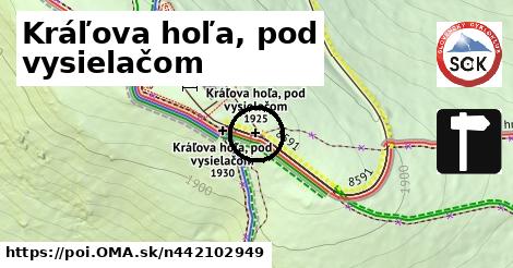 Kráľova hoľa, pod vysielačom