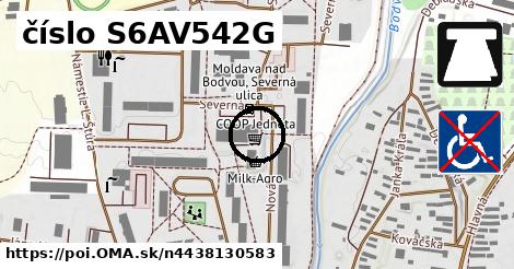 číslo S6AV542G