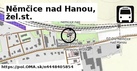 Němčice nad Hanou, žel.st.