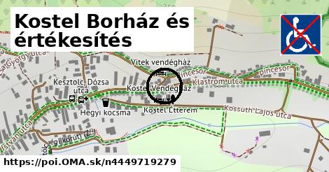 Kostel Borház és értékesítés