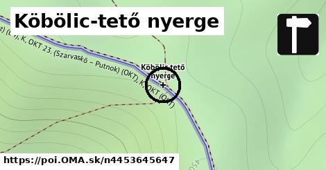 Köbölic-tető nyerge