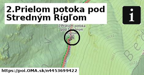 2.Prielom potoka pod Stredným Rígľom