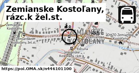 Zemianske Kostoľany, rázc.k žel.st.