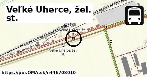 Veľké Uherce, žel. st.