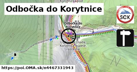 Odbočka do Korytnice