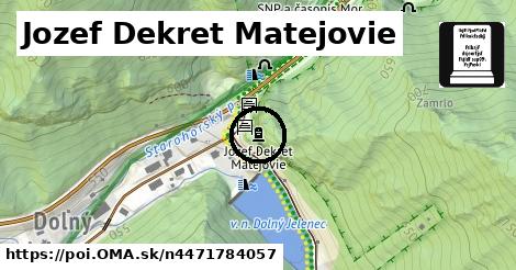 Jozef Dekret Matejovie