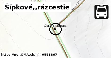 Šípkové,,rázcestie