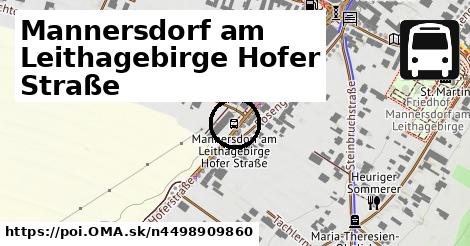 Mannersdorf am Leithagebirge Hofer Straße