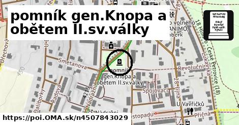 pomník gen.Knopa a obětem II.sv.války