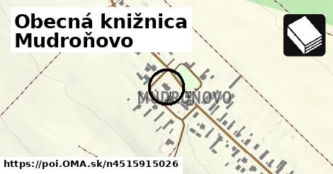 Obecná knižnica Mudroňovo