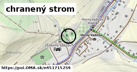 chranený strom