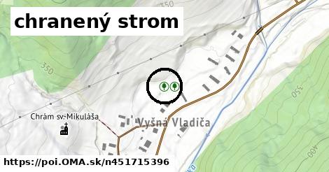 chranený strom