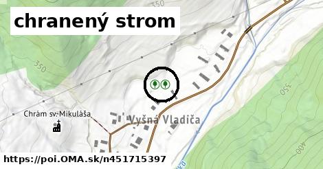 chranený strom