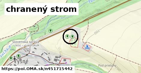 chranený strom