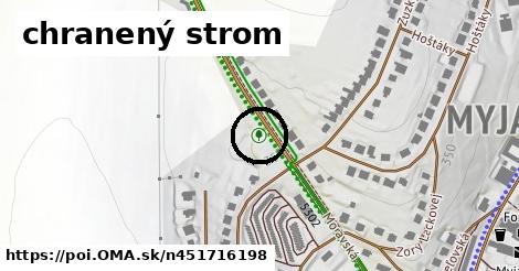 chranený strom