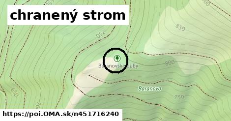 chranený strom