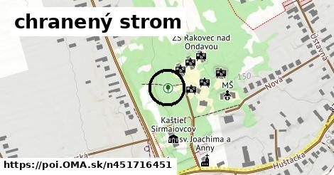 chranený strom