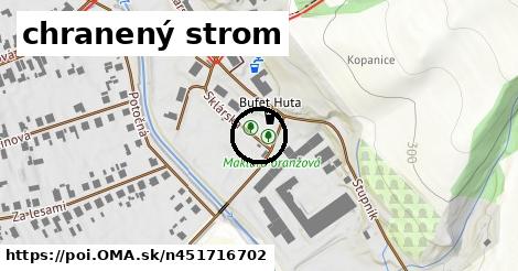 chranený strom