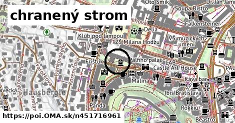 chranený strom