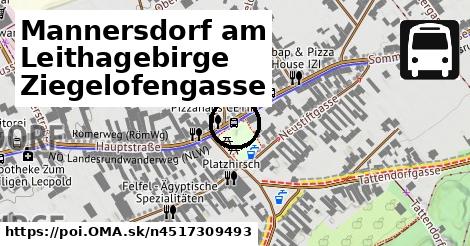 Mannersdorf am Leithagebirge Ziegelofengasse