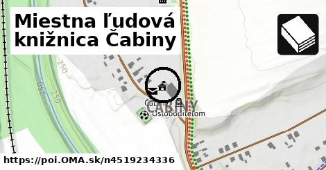 Miestna ľudová knižnica Čabiny