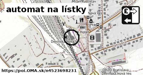 automat na lístky