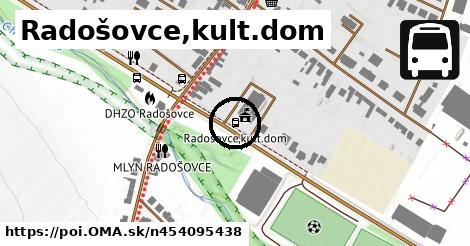 Radošovce,kult.dom