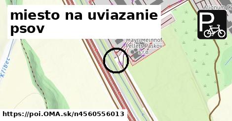 miesto na uviazanie psov